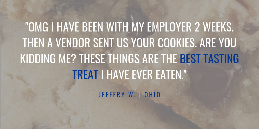 Carol's Cookies customer review from Jeffery